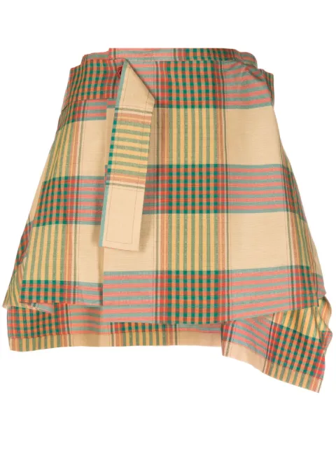 Vivienne Westwood - Meghan asymmetric tartan skirt