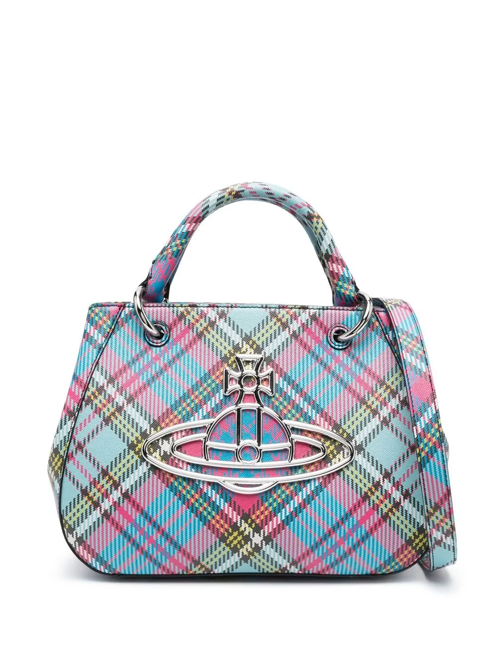 

Vivienne Westwood Judy tartan check tote bag - Blue