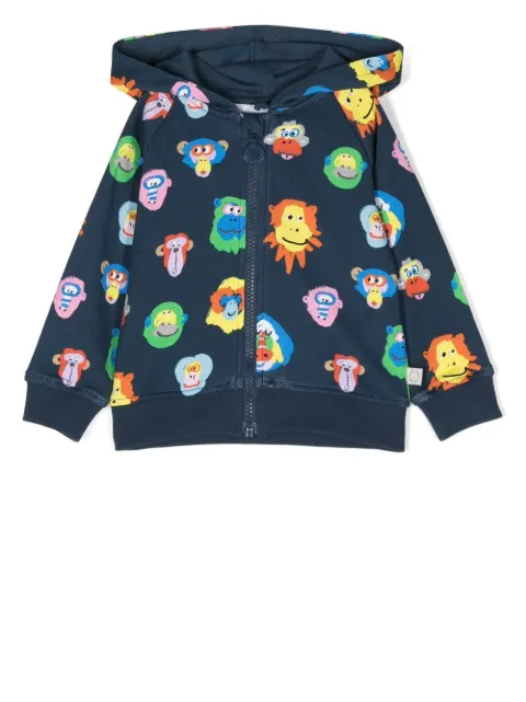 Stella McCartney Kids hoodie zippé à imprimé graphique 