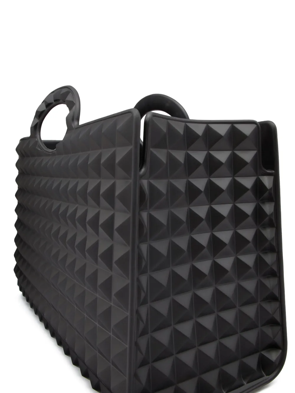 トートバッグ VALENTINO LE TROISIEME RUBBER TOTE BAG Valentino Garavani Le Troisième Tote Bag | Black | FARFETCH