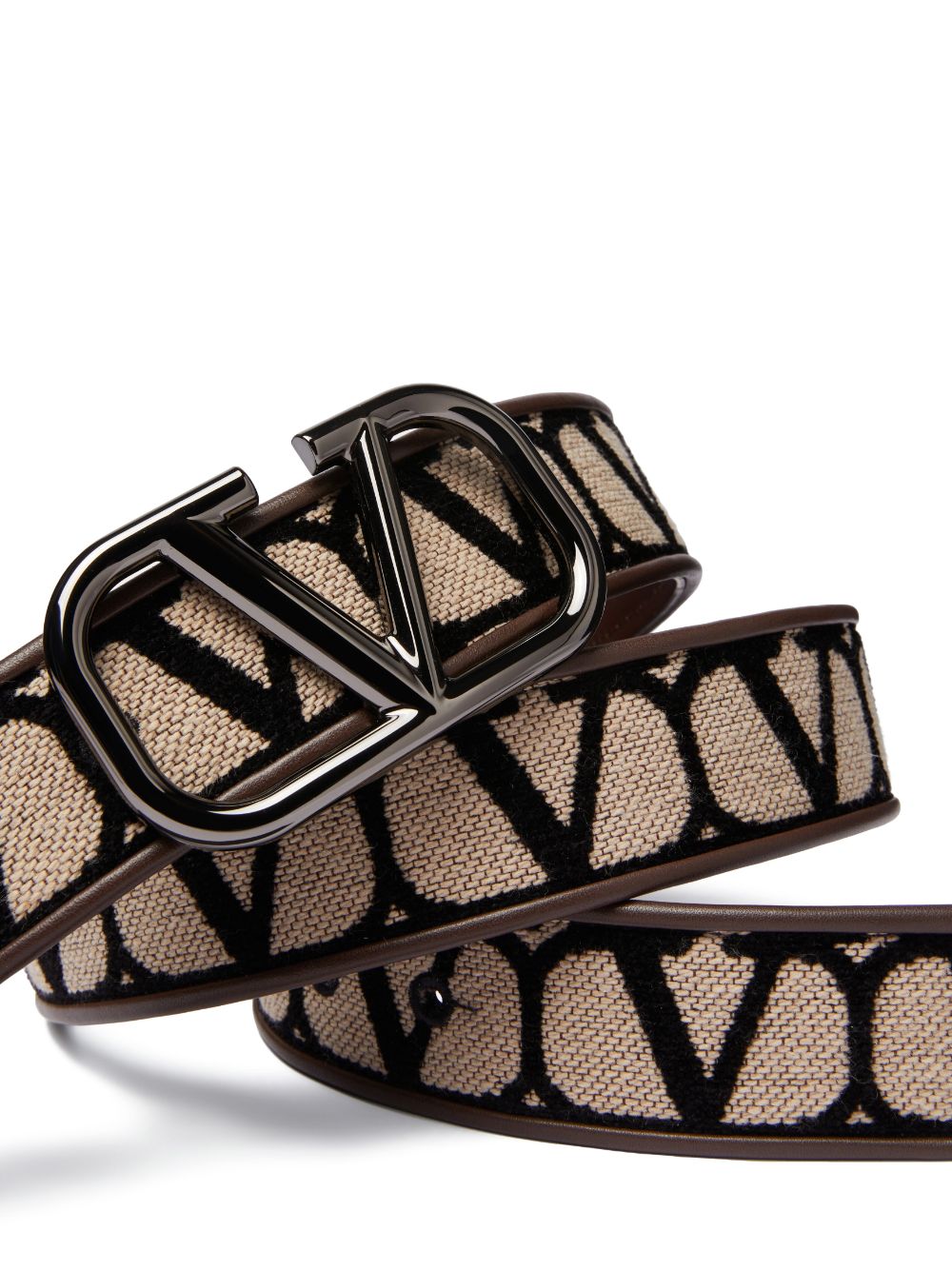 Shop Valentino Toile Iconographe Belt In Neutrals