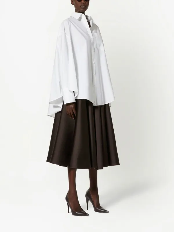 Valentino Garavani プリーツ スカート | ブラウン | FARFETCH JP