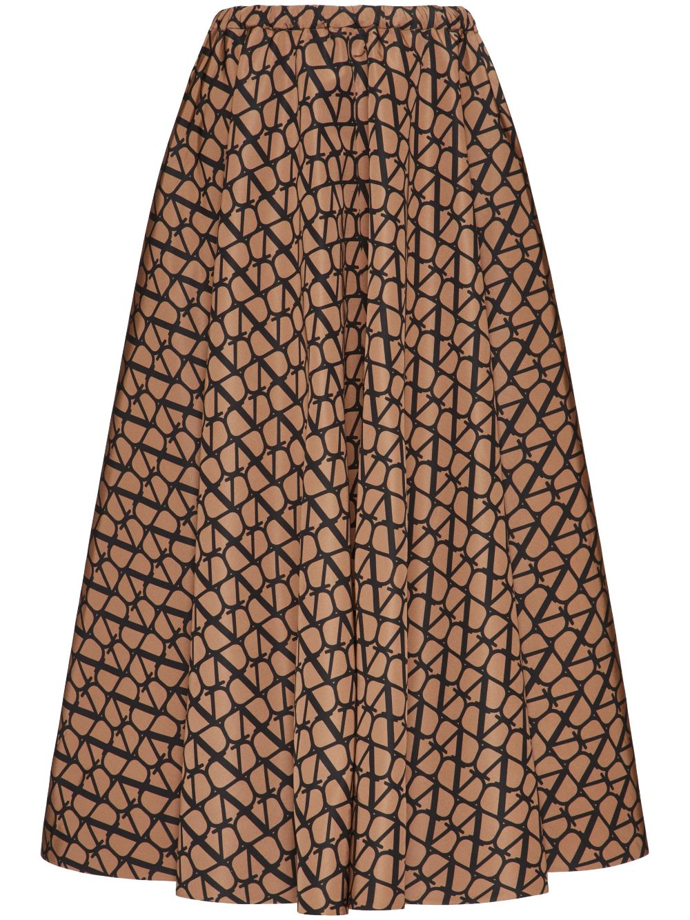 Valentino Garavani Toile Iconographe silk skirt - Neutrals