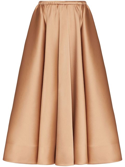 Valentino pleated mid-length skirt