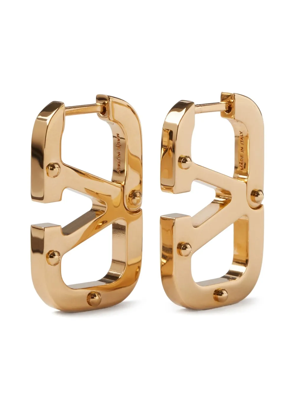 Valentino Garavani VLogo Hoop Earrings Farfetch