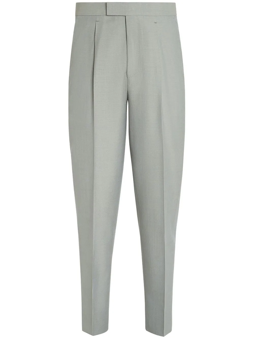 

Zegna pantalones de seda tapered - Azul
