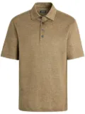 Zegna Pure Linen short-sleeve polo shirt - Green