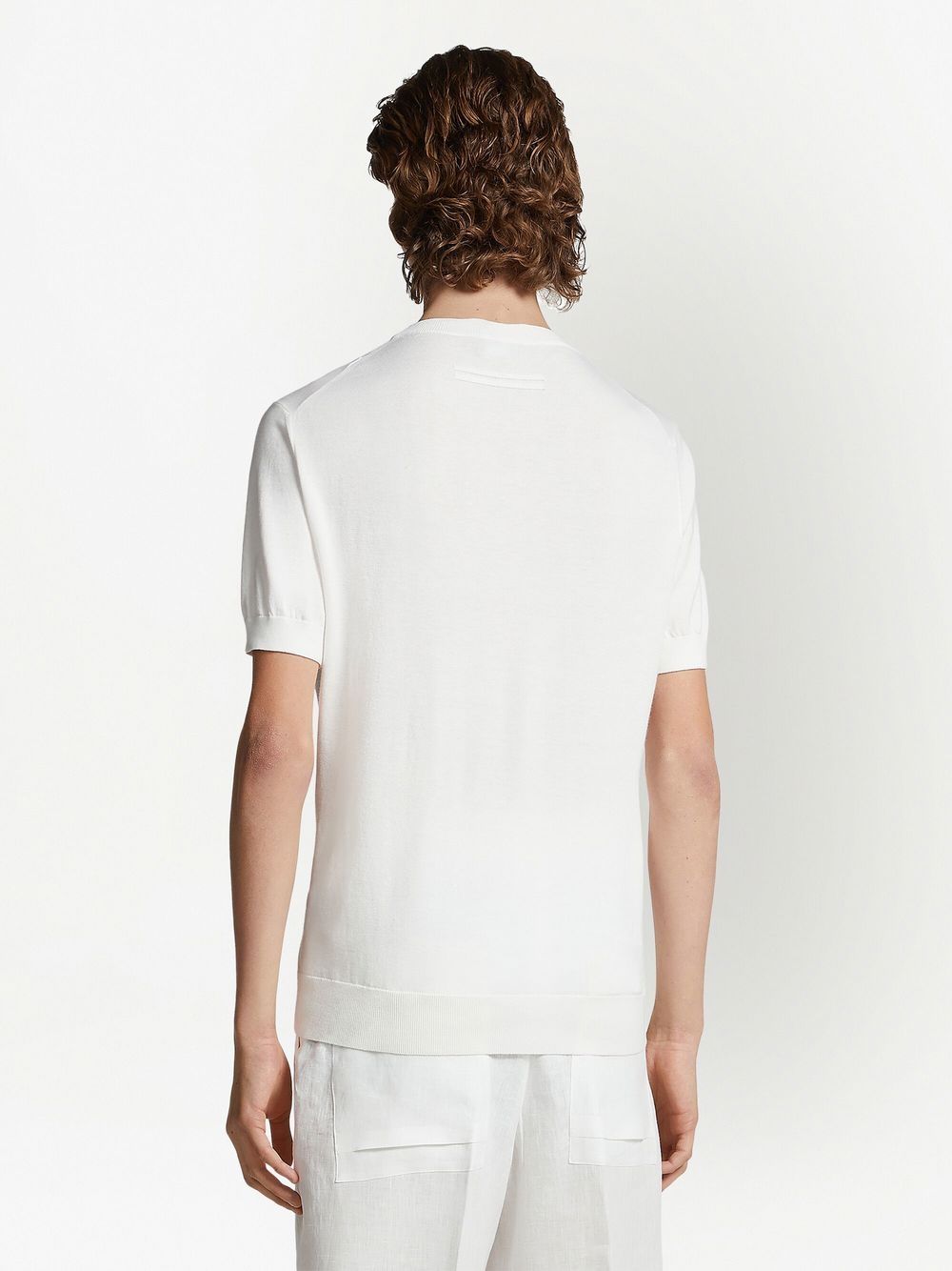 Shop Zegna Short-sleeve Cotton T-shirt In White