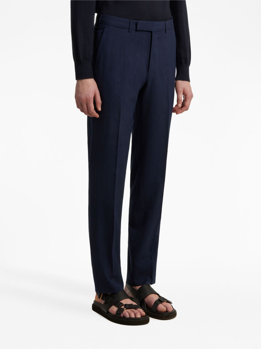 Zegna Pantalon - BLUE AND NAVY BLUE