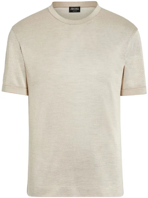 Zegna crew-neck mulberry-silk T-shirt
