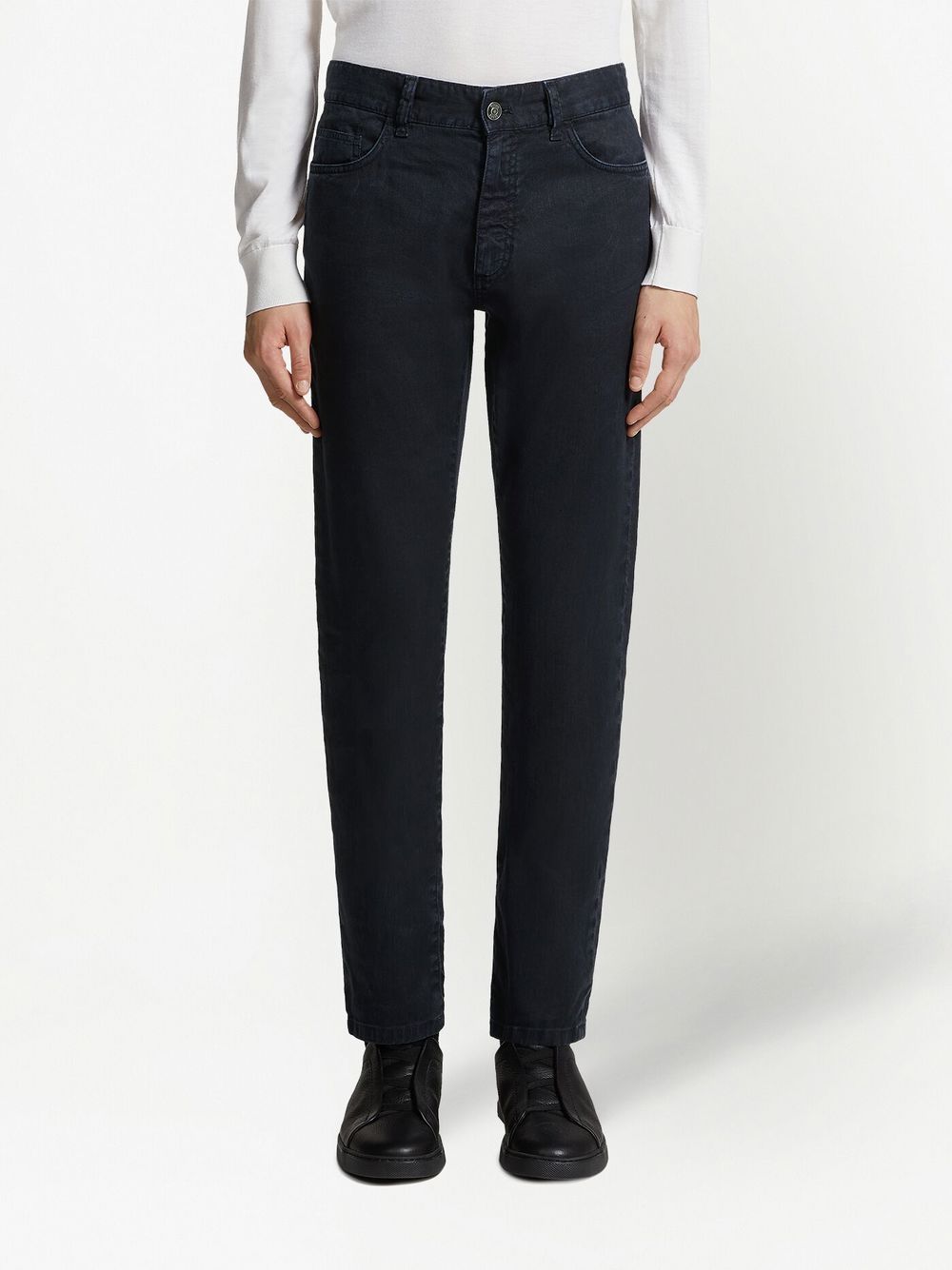 Zegna mid-rise slim-fit jeans - Blue