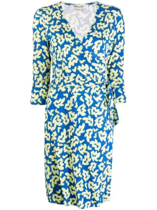 Dvf julian wrap dress discount
