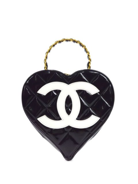 CHANEL 1995 CC Heart vanity top-handle bag Women