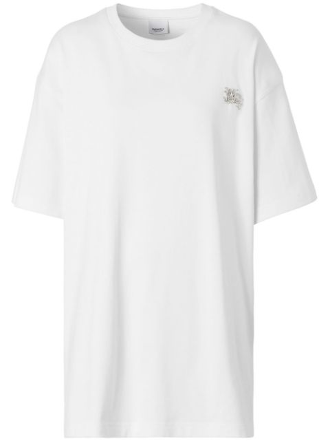 Burberry crystal-embellished short-sleeved T-shirt Women