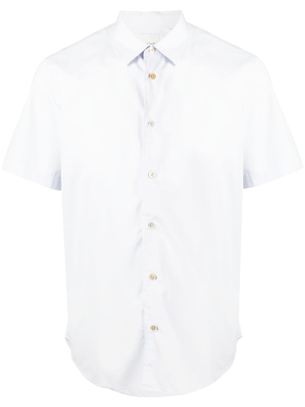 Paul Smith Short-sleeve Cotton Shirt In Blue