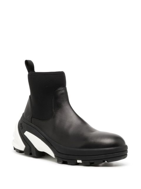 panelled chunky-sole ankle boots