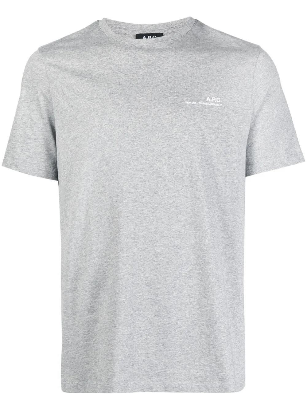 

A.P.C. playera con logo estampado - Gris