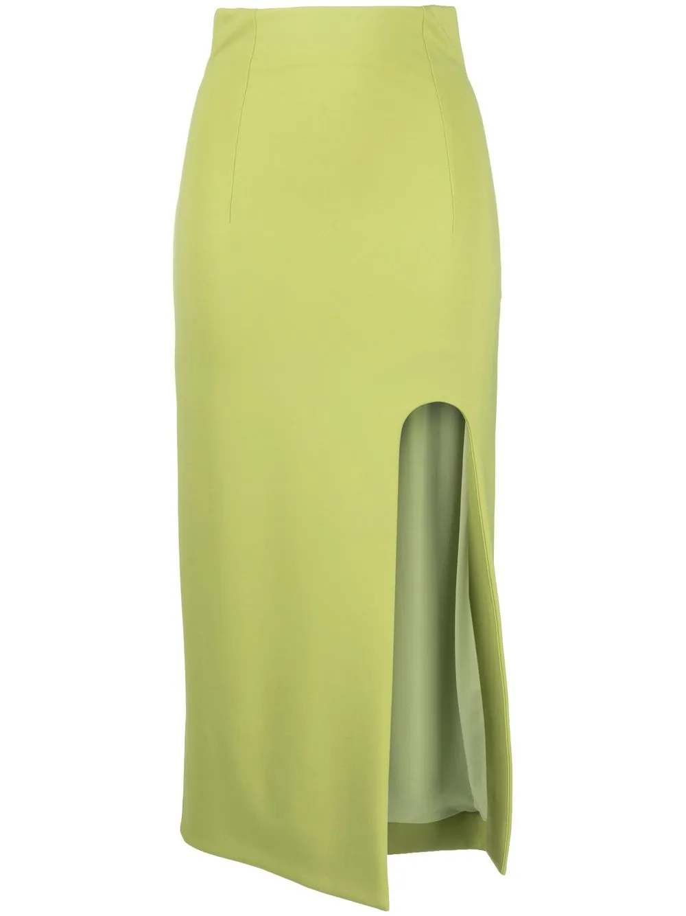 

ALESSANDRO VIGILANTE side-slit midi skirt - Green