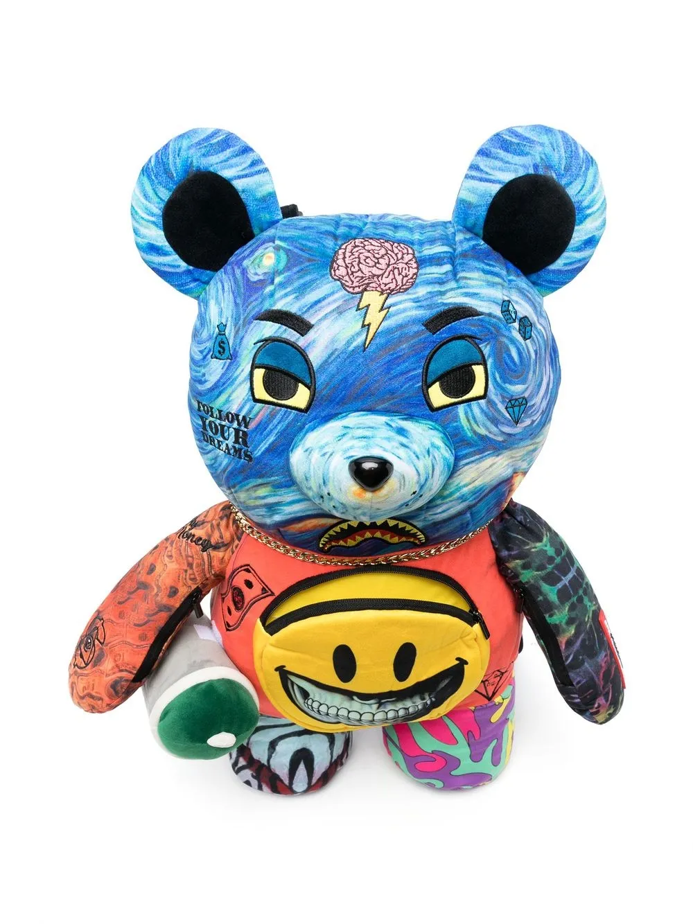 Sprayground Kid x Ron English Villain Money Bear Backpack Farfetch