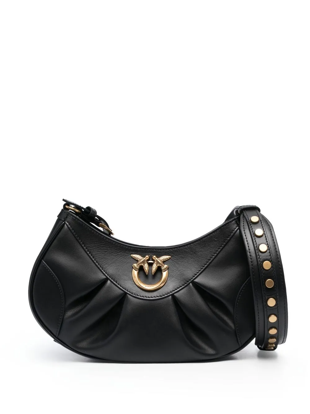 

PINKO Love Bon Bon leather shoulder bag - Black