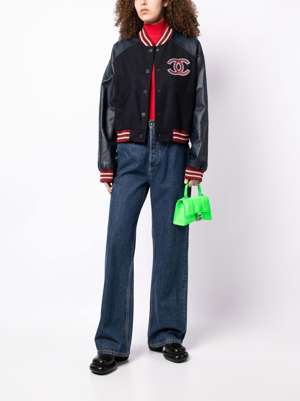 Chanel Pre-Owned 2004-2005 Sports Logo Patch Bomber - Farfetch