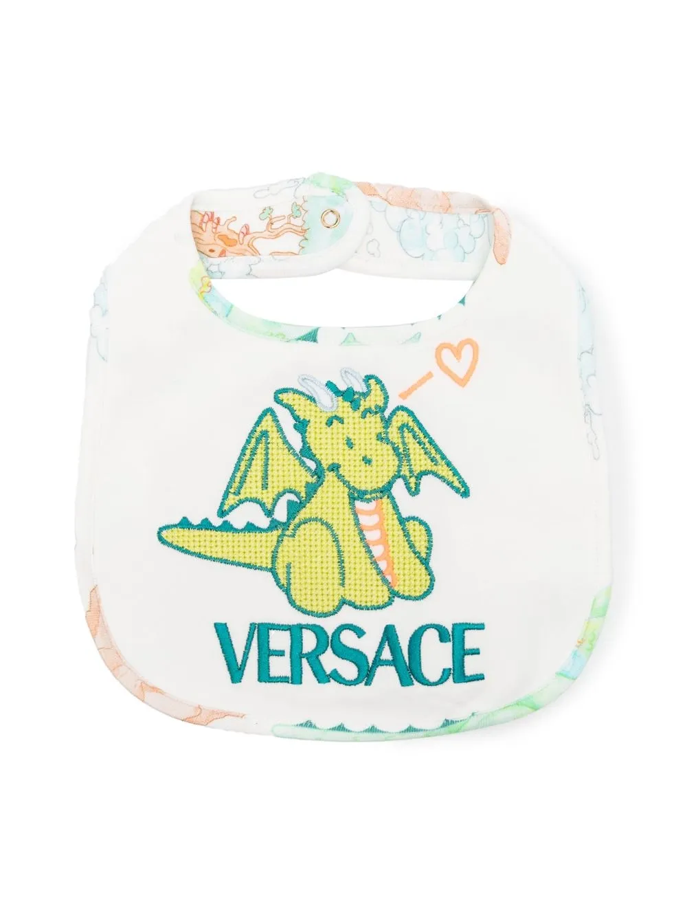 

Versace Kids Dragon Versace Storybook bib - White