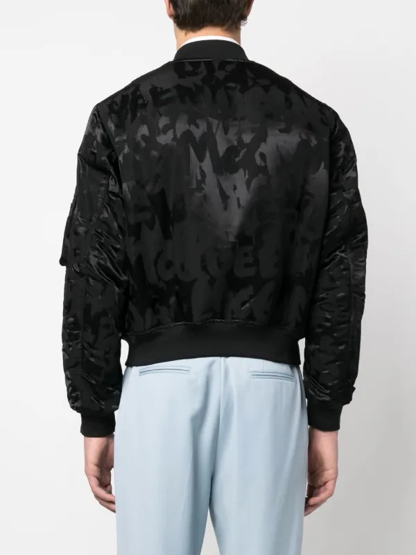 【関税&送料込】Alexander Mcqueen Jacket Alexander McQueen Men's Black Lamb Leather Biker Jacket