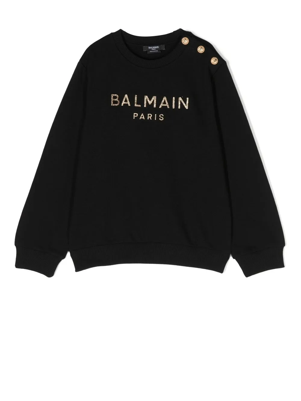 

Balmain Kids logo-print crew neck sweatshirt - Black