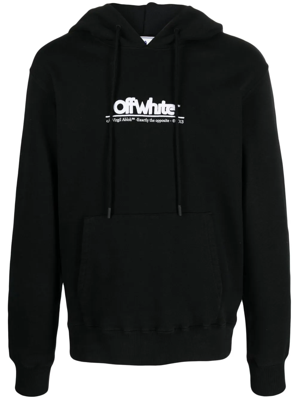 

Off-White logo-print hoodie - Black