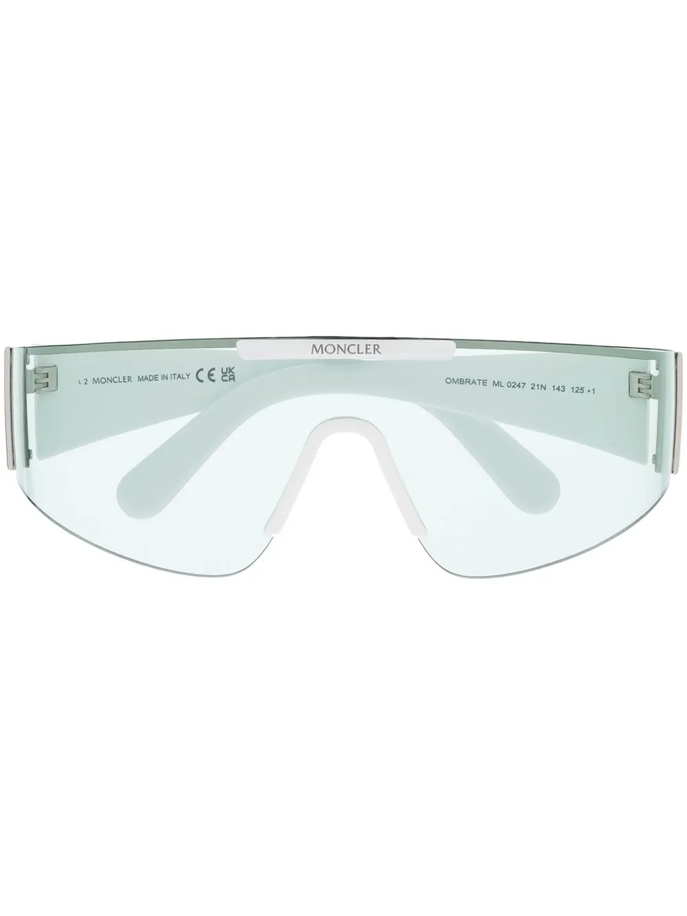 

Moncler Eyewear Ombrate sunglasses mask - White