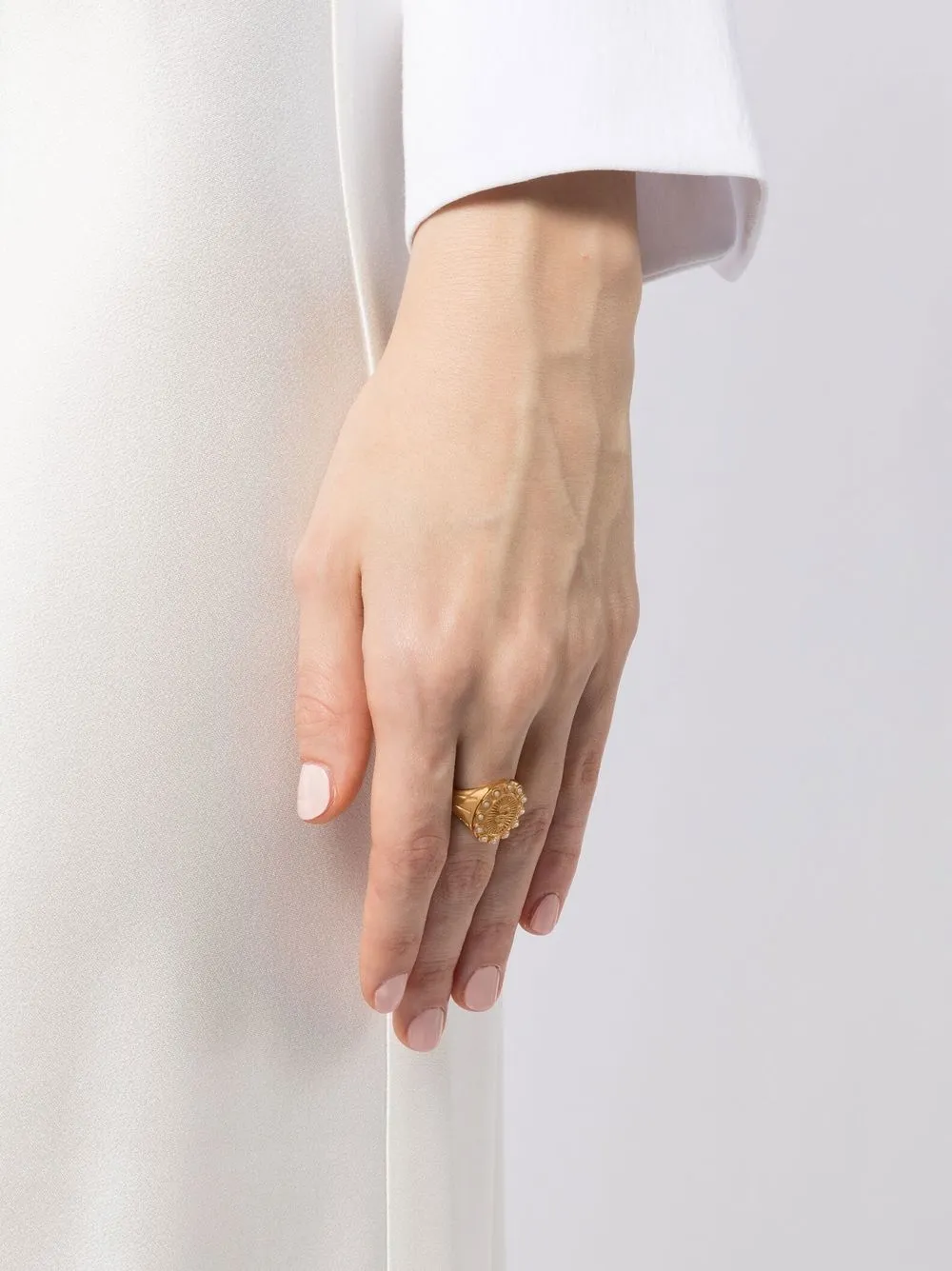 Missoma x Harris Reed zegelring met slang - Goud