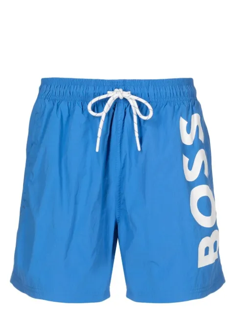 BOSS Octopus logo-print swim shorts