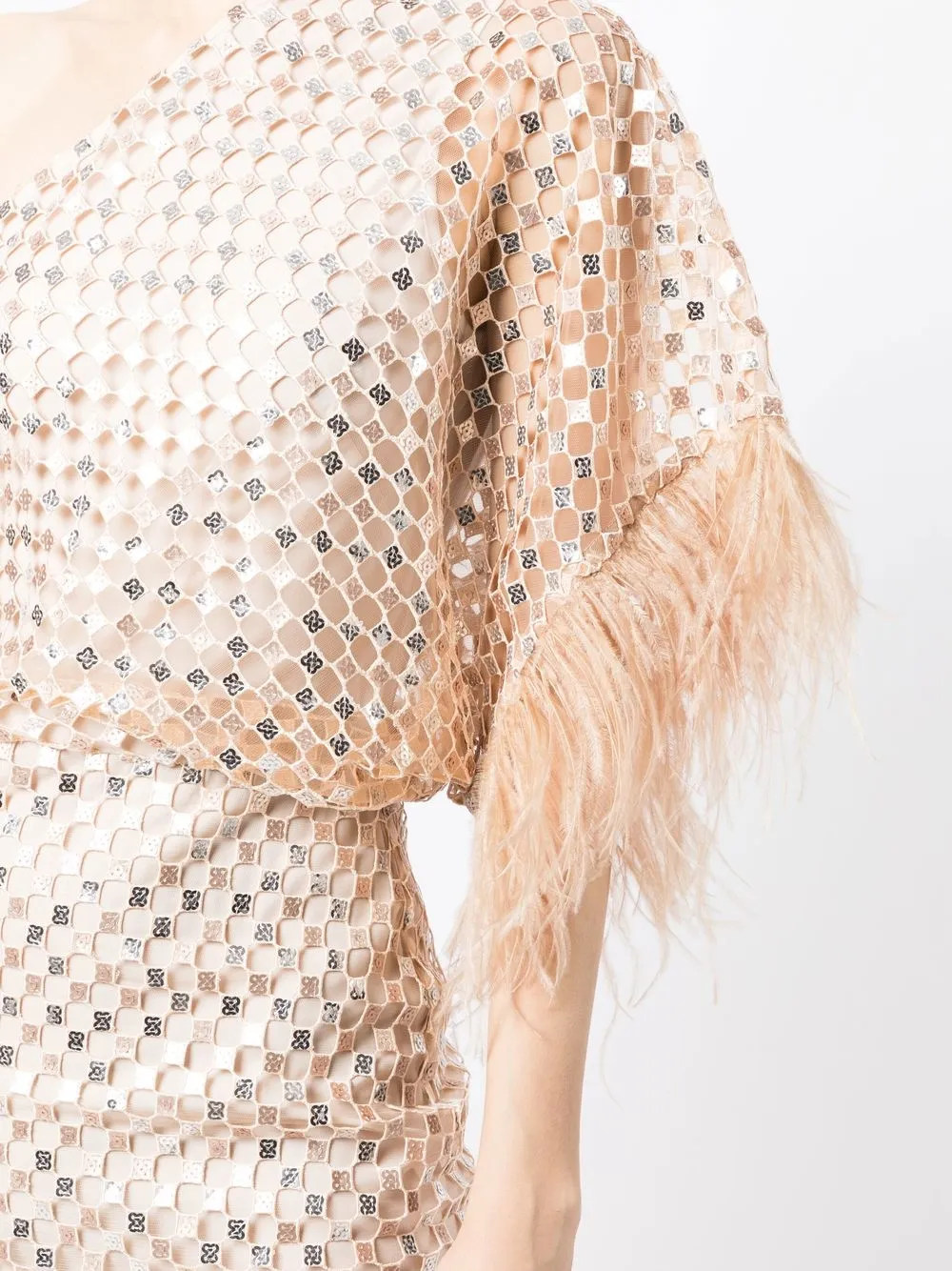 MANNING CARTELL Checkerboard sequin-embellished dress | Smart Closet