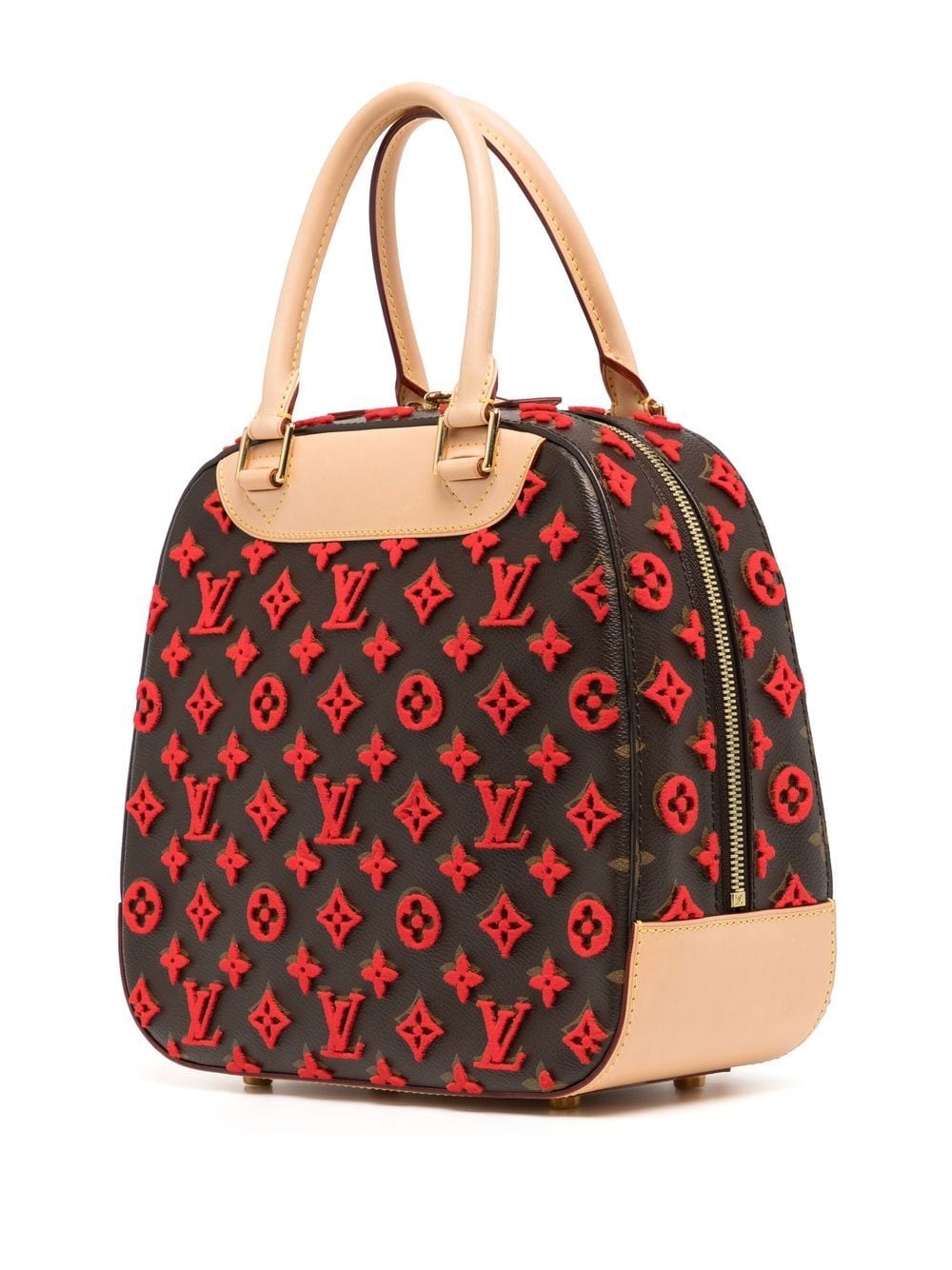 Louis Vuitton 2013 Pre-owned Deauville Cube Top-Handle Bag - Black