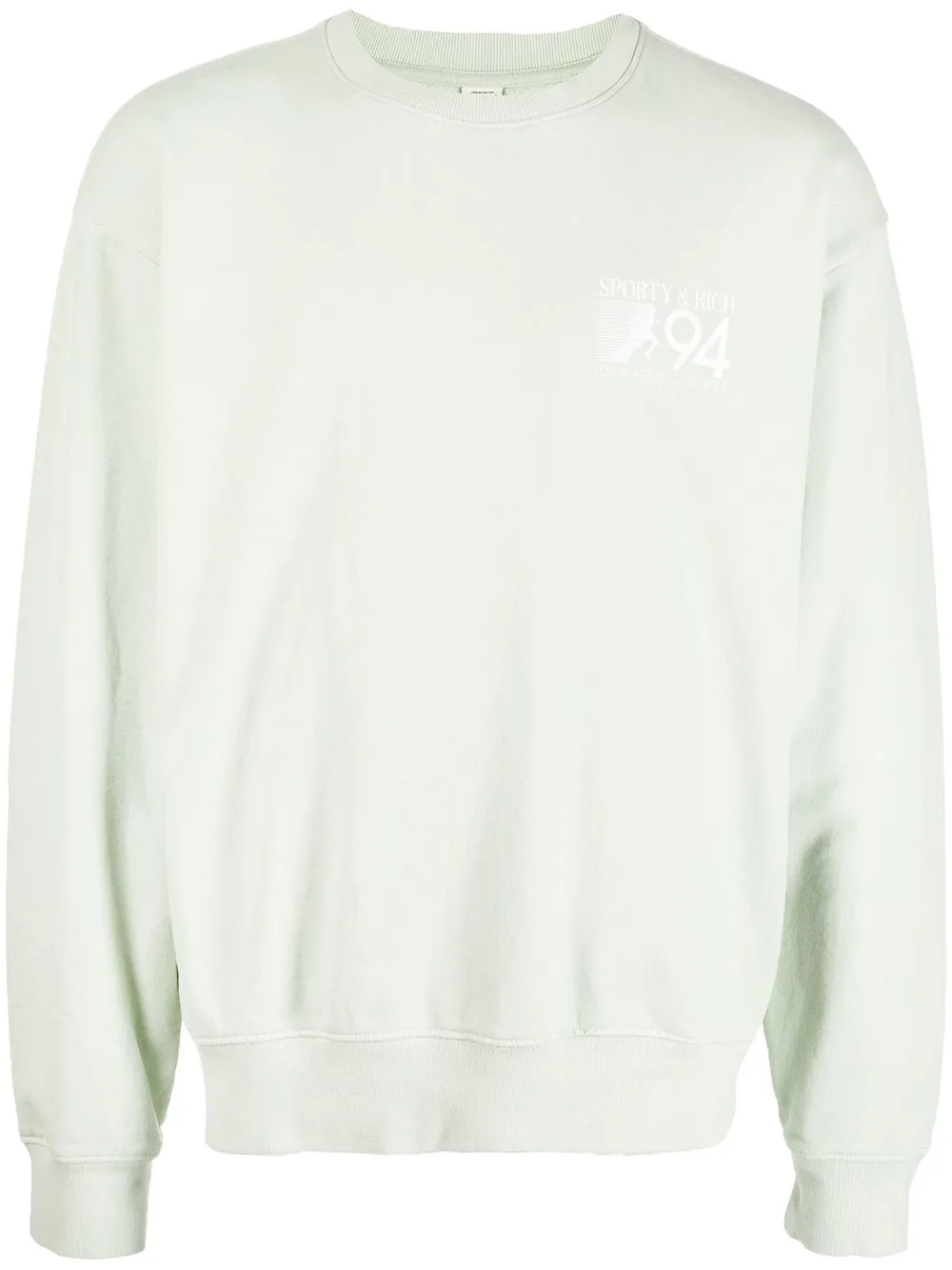 

Sporty & Rich logo-print sweatshirt - Green