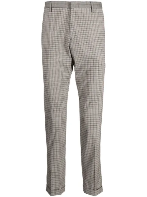 Paul Smith check-pattern stretch-wool trousers
