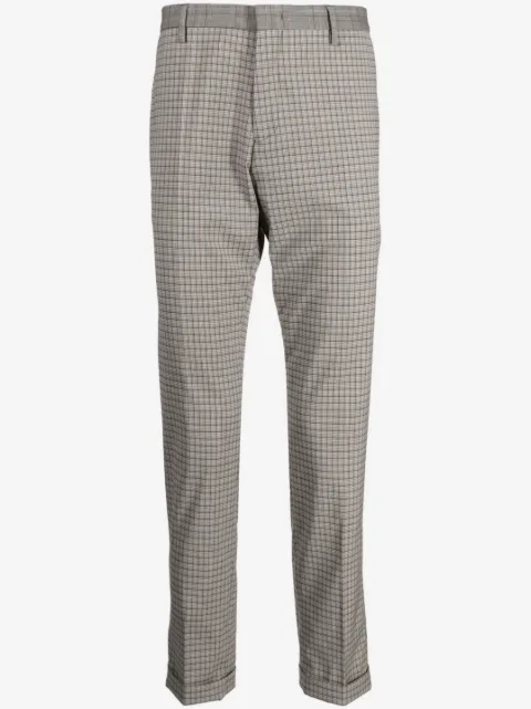 Paul Smith check-pattern stretch-wool trousers
