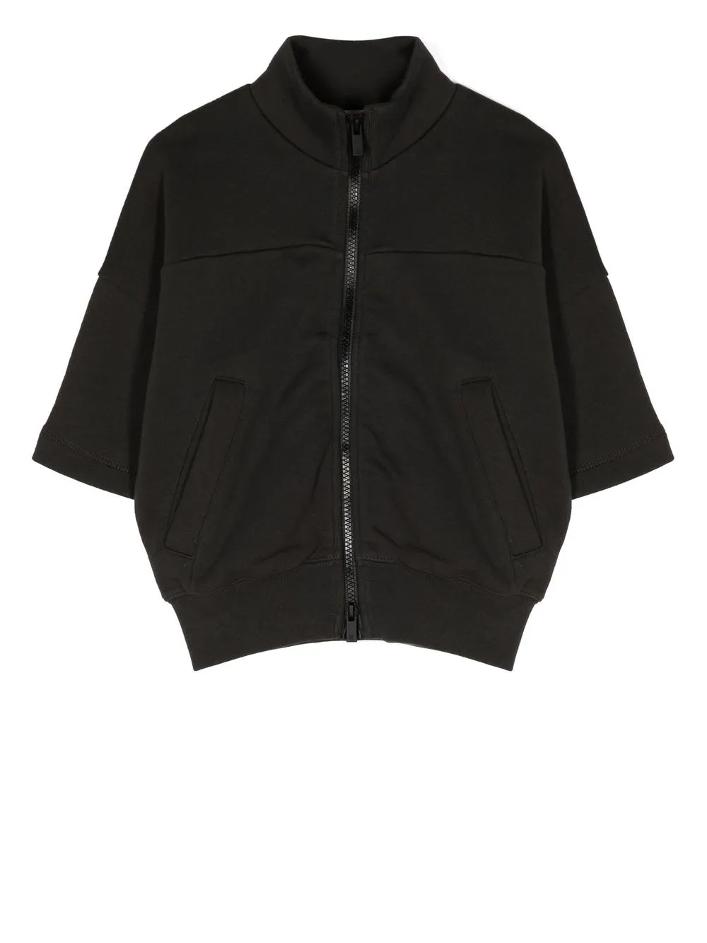 

FEAR OF GOD ESSENTIALS half-sleeve zip up cotton jacket - Black