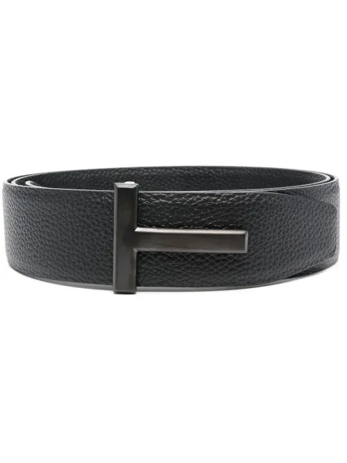 Ceinture en cuir à boucle logo - TOM FORD - Modalova
