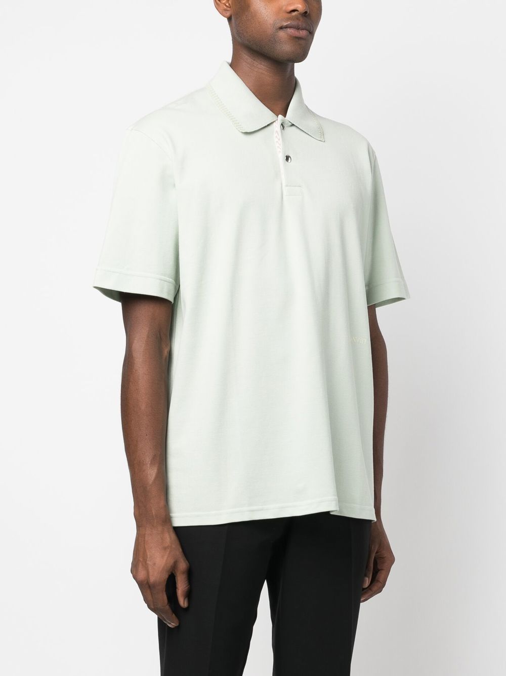 Lanvin press-stud Polo Shirt - Farfetch