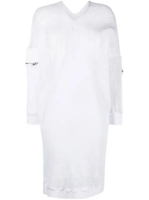 Jean Paul Gaultier Pre-Owned 2000s mesh-panelled sweatshirt dress