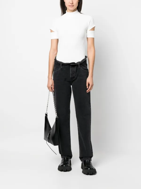 ◆送料関税無料◆Helmut Lang スイートハートネックリブトップス HELMUT LANG - LIMITED TIME POP UP - | WOMEN（レディース