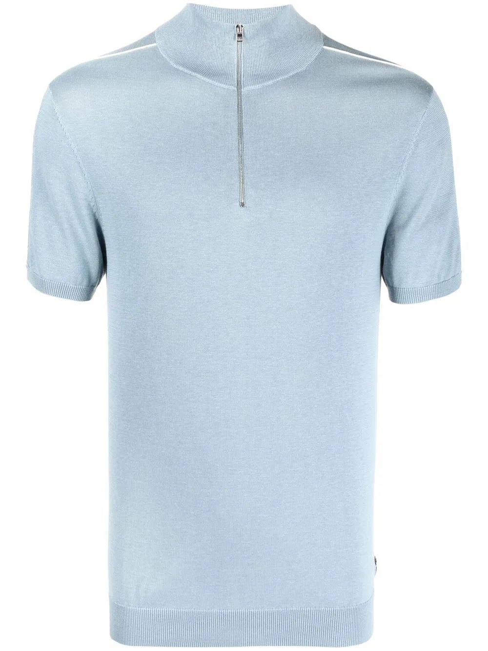 

Ron Dorff zip-front polo shirt - Blue