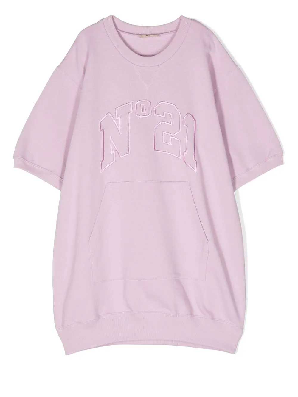 

Nº21 Kids logo-embroidered short-sleeved dress - Pink