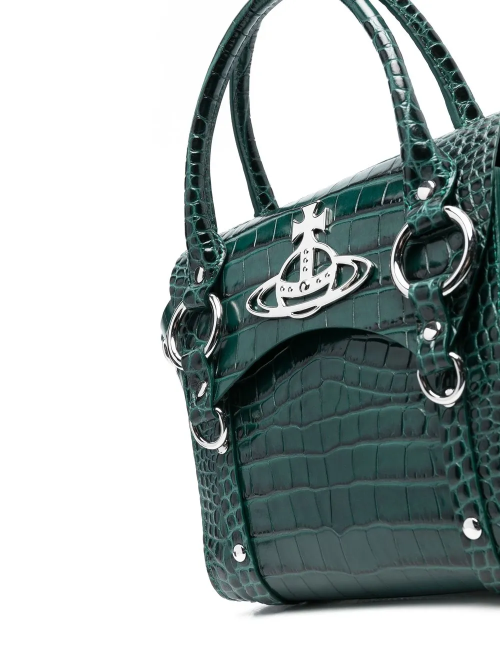 Vivienne Westwood Betty Small Leather Tote Bag In Green ModeSens