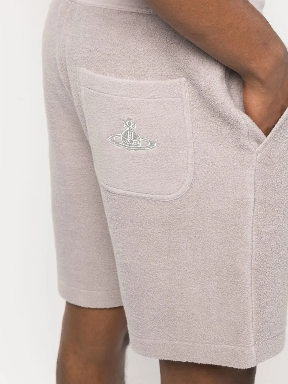 Vivienne Westwood Drawstring-waist Track Shorts In Grau