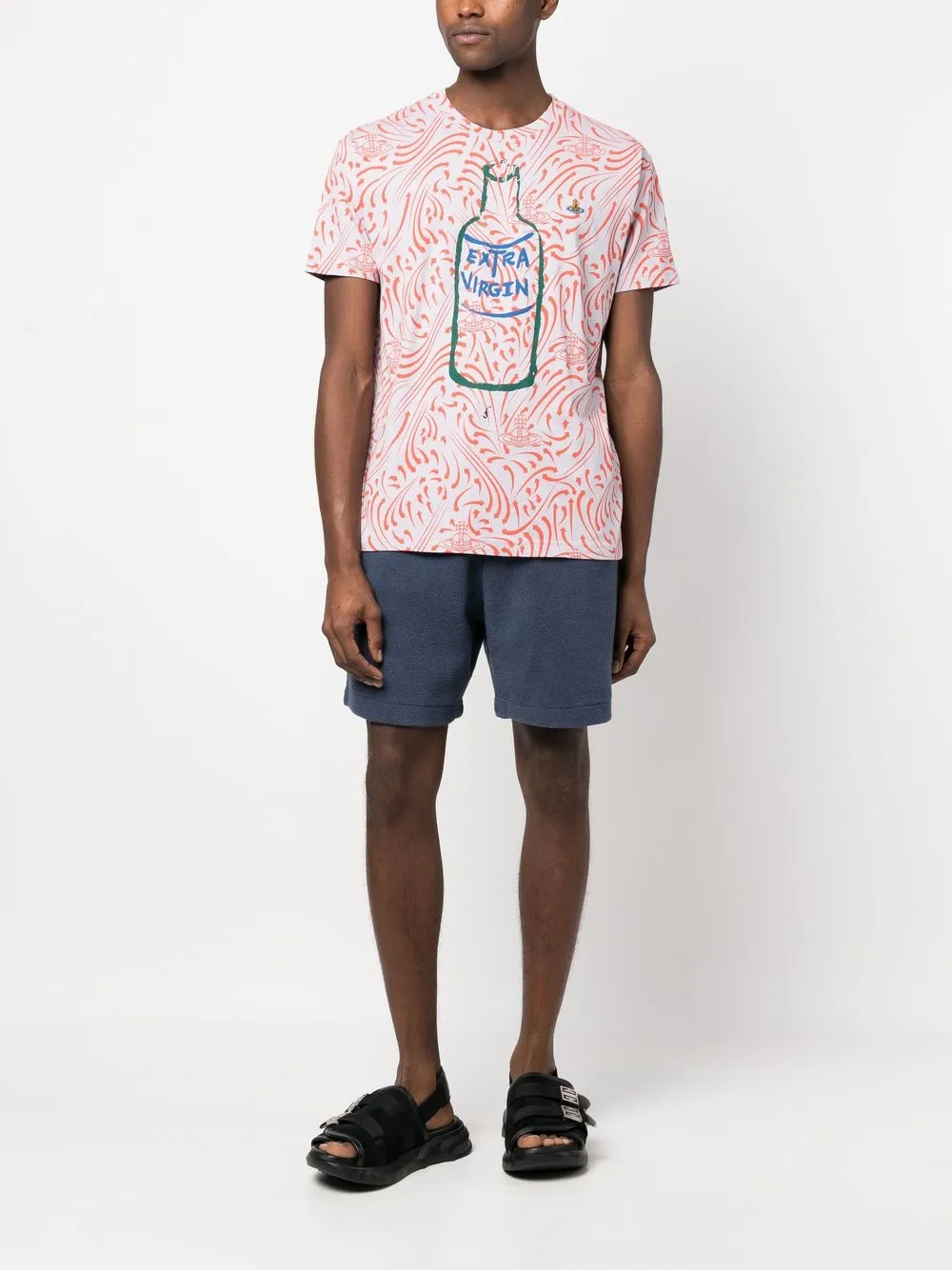 Vivienne Westwood Trainingsshorts met trekkoordtaille - Blauw
