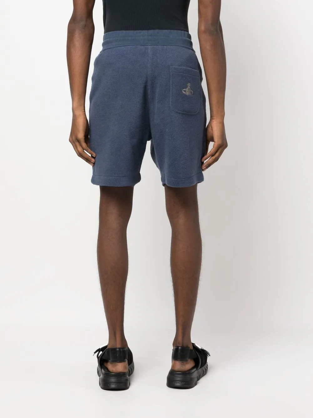 Vivienne Westwood Drawstring-waist Track Shorts In Blue
