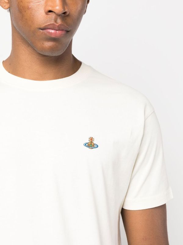 Vivienne Westwood Orb embroidered-logo short-sleeve T-shirt - Farfetch