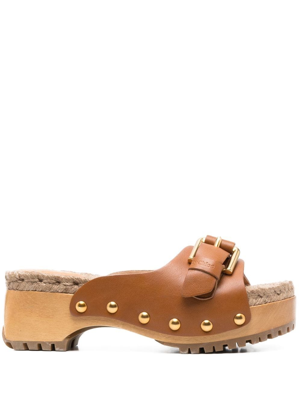 SEE BY CHLOÉ BUCKLE-FASTENING OPEN-TOE 70MM ESPADRILLES